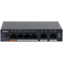 DAHUA 6 port Managed Desktop switch, CS4006-4ET-60, Interfata: Port 1-4: 4 × RJ-45 10/100 Mbps (PoE) Port 5-6: 2 × RJ-45 10/100/