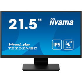 IIYAMA Monitor LED T2252MSC-B2AG  21.5" PCAP 10pt Touchscreen monitor featuring IPS panel technology, Edge-to-Edge glass design 