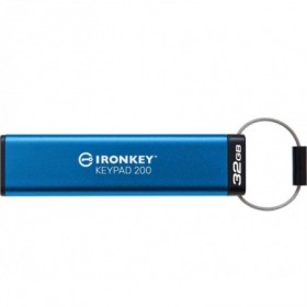 USB Flash Drive Kingston 32GB IronKey Keypad 200, USB 3.2 Gen1, FIPS140-3 Lvl 3 (Pending) AES-256 Encrypted