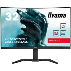 IIYAMA Monitor LED Gaming GCB3280QSU-B2 31.5" VA Curved 2560 x 1440 180Hz 350cd 0.2ms HDMI DP USB HUB height, swivel, tilt