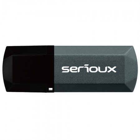Memorie USB Flash Drive Serioux 32 GB DataVault V153, USB 2.0, black, dimensiuni 54,4 x 19,3 x 7,3 mm, greutate 12g, rata de tra